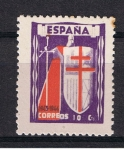 Stamps Spain -  Edifil  970  Pro Tuberculosos. Cruz de Lorena en rojo  