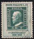 Stamps : Europe : Italy :  Centenario de los sellos de Sicilia.