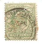Stamps : Europe : United_Kingdom :  correo terrestre con perforaciones