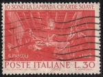 Stamps Italy -  Io sono la lampada ch´arde soave por G.PASCOLI.
