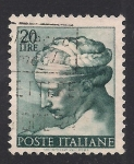Stamps Italy -  Pinturas de Miguel Angel, Sibila.