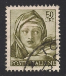Stamps Europe - Italy -  Pinturas de Miguel Angel, Sibila de Delfos.