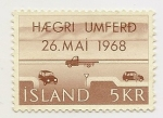 Stamps : Europe : Iceland :  Conduzca por la derecha