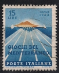 Stamps Italy -  Juegos del Mediterraneo.
