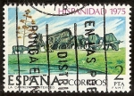 Stamps Spain -  Hispanidad. Uruguay - La Carreta obra de Belloni