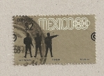 Stamps Mexico -  Olimpiadas 1968:Tiro con pistola