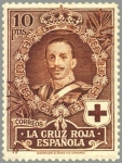 Stamps Europe - Spain -  ESPAÑA 1926 337 Sello Nuevo Pro Cruz Roja Española 10p Castaño Alfonso XIII 