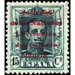 Stamps Spain -  ESPAÑA 1929 459 Sello Nuevo Sociedad Naciones LV Reunión Consejo en Madrid Alfonso XIII Sobrecargado