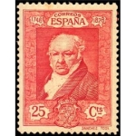 Stamps Spain -  ESPAÑA 1930 507 Sello Nuevo Quinta de Goya en Expo de Sevilla Retrato Francisco de Goya y Lucientes 
