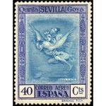 Stamps Spain -  ESPAÑA 1930 524 Sello Nuevo Quinta de Goya en la Expo de Sevilla Disparate Volante
