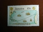 Stamps America - Jamaica -  Columbus quincentenary 