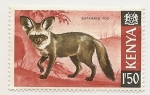 Stamps : Africa : Kenya :  Bat-Eared Fox
