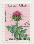 Stamps Morocco -  Silybum marianum
