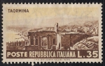 Stamps : Europe : Italy :  Ruinas Taormina.