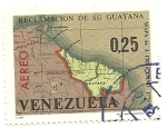 Stamps : America : Venezuela :  Reclamacion de su Guayana 1965 0,25