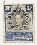 Stamps Uganda -  Geoge VI (Jinja Bridge)