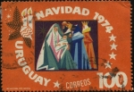 Sellos de America - Uruguay -  Navidad 1974. 