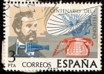Stamps : Europe : Spain :  Centenario del teléfono - Graham Bell