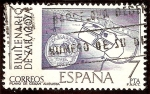 Stamps Spain -  Bimilenario de Zaragoza - Plano de la ciudad romana