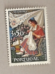Sellos de Europa - Portugal -  Tejedora de Madeira