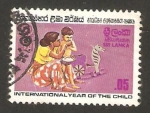 Stamps Sri Lanka -  año internacional del niño