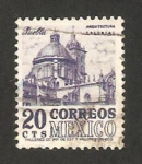 Stamps Mexico -  Catedral de La Puebla