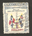 Sellos de America - Rep Dominicana -  25 anivº de la era de trujillo