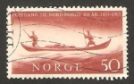 Sellos de Europa - Noruega -  III centº de la comunicación postal con el norte