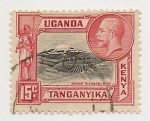 Sellos de Africa - Uganda -  Mount Kilimanjaro