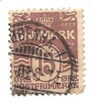 Sellos de Europa - Dinamarca -  correo terrestre