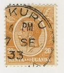 Stamps Uganda -  King George V