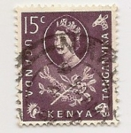 Sellos de Africa - Uganda -  Elisabet II