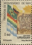 Stamps : America : Uruguay :  100 años de los Tratados de Montevideo de 1889.