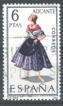Stamps : Europe : Spain :  Trajes. Alicante.