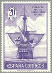 Stamps Spain -  ESPAÑA 1930 538 Sello Nuevo Descubrimiento América Nao Santa Maria