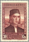 Stamps Spain -  ESPAÑA 1930 553 Sello Nuevo Descubrimiento de América Vicente Yañez Pinzón Correo Aereo
