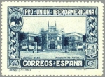 Stamps Spain -  ESPAÑA 1930 576 Sello Nuevo Pro Union Iberoamericana Sevilla Pabellon de Mejico