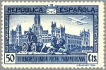 Sellos del Mundo : Europe : Spain : ESPAÑA 1931 617 Sello Nuevo III Congreso Union Postal Panamericana Plaza de Cibeles Madrid