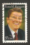 Stamps United States -  ronald reagan, 40 presidentes de USA, y actor de cine 