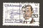 Stamps United States -  alfred v. verville, pionero de la aviación
