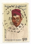 Stamps : Africa : Morocco :  7mo Jubileo del Rey Hassan II