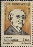 Stamps America - Uruguay -  Gonzalo Ramirez. Tratados de Montevideo de 1889.