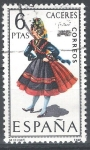 Stamps Spain -  Trajes. Cáceres.