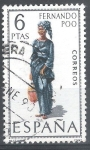 Stamps Spain -  Trajes. Fernando Poo.