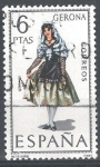 Stamps Spain -  Trajes. Gerona.