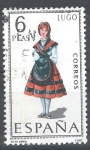 Stamps Spain -  Trajes. Lugo.