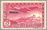 Stamps Spain -  ESPAÑA 1931 632 Sello Nuevo III Congreso Union Postal Panamericana Avion Vista del Oeste de Madrid