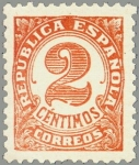 Stamps Spain -  ESPAÑA 1933 678 Sello Nuevo Serie Cifras