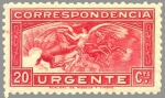 Stamps Spain -  ESPAÑA 1933 679 Sello Nuevo Angel y Caballos Urgente
