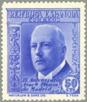 Stamps Spain -  ESPAÑA 1935 704 Sello Nuevo XL Aniversario Asociación de la Prensa Torcuato Luca de Tena